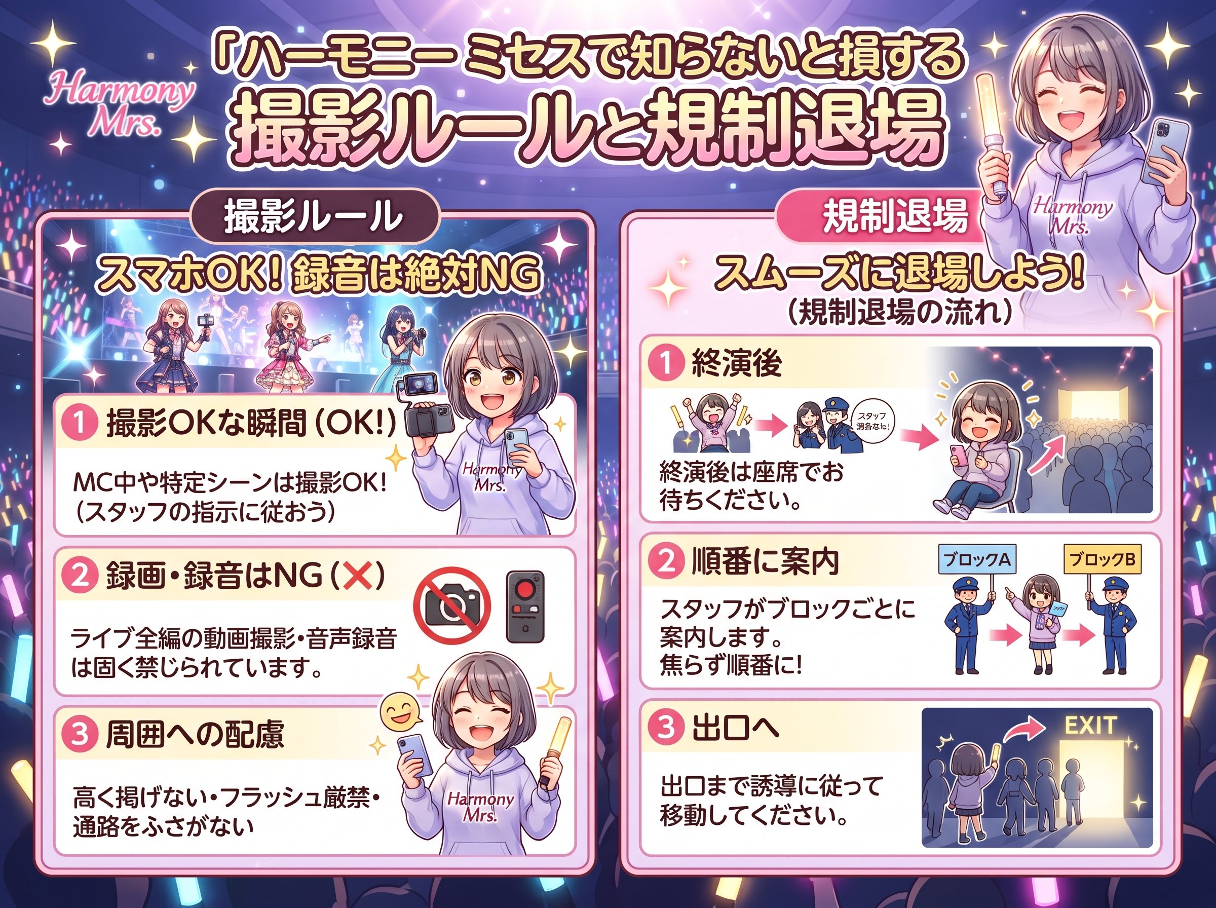 ハーモニー ミセスで知らないと損する撮影ルールと規制退場